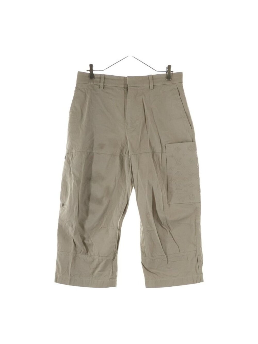 Louis Vuitton Monogram Pocket Signature Cargo Pants Beige 46